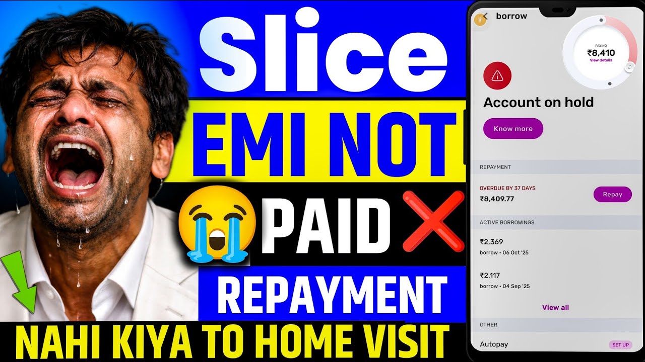 😭Slice Repayment Nahi Kiya To? Slice Loan EMI Nahi Bharenge To | Slice Recovery Agent | Slice Loan