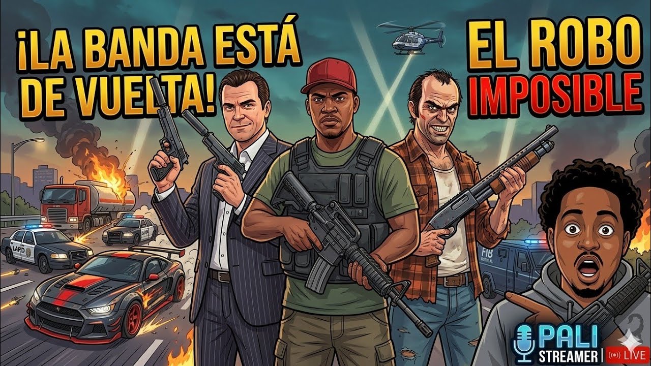 Grand Theft Auto V Trevor Michael y Franklin maratón para completar el 100%🔥🔥