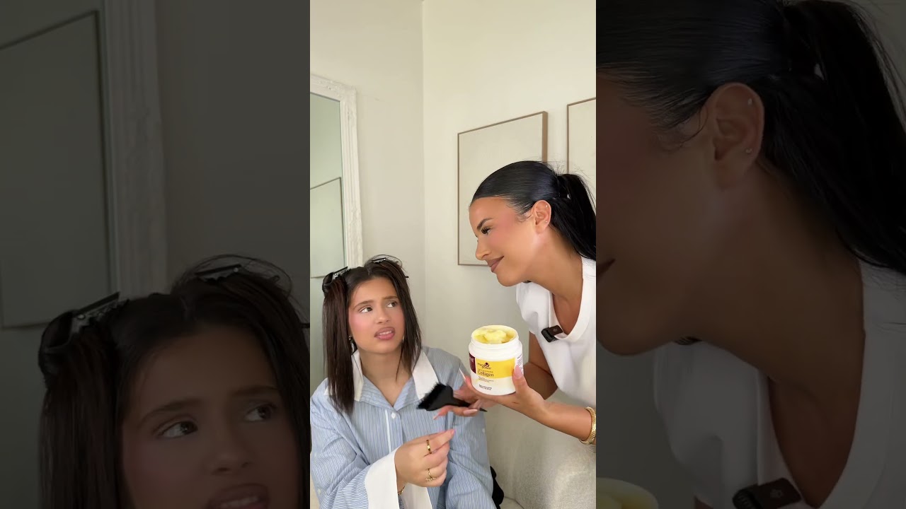 I thought her hair was going to catch fire 😳. OMG, I&rsquo;m testing that famous mask #asmr #hairstyle