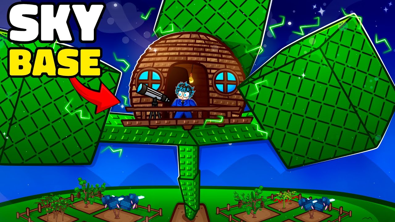 I Built a Sky Base on Grow a Garden