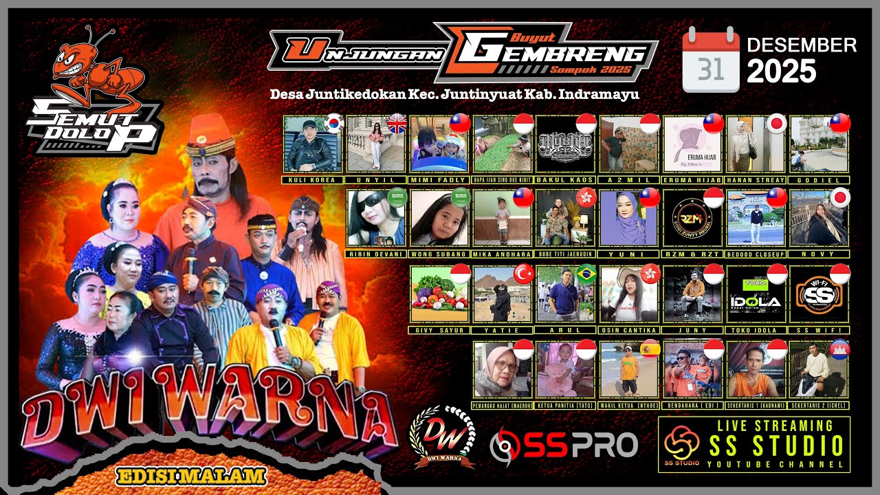 🔴(LIVE MALAM) SANDIWARA DWI WARNA | UNJUNGAN BUYUT GEMBRENG | 2025