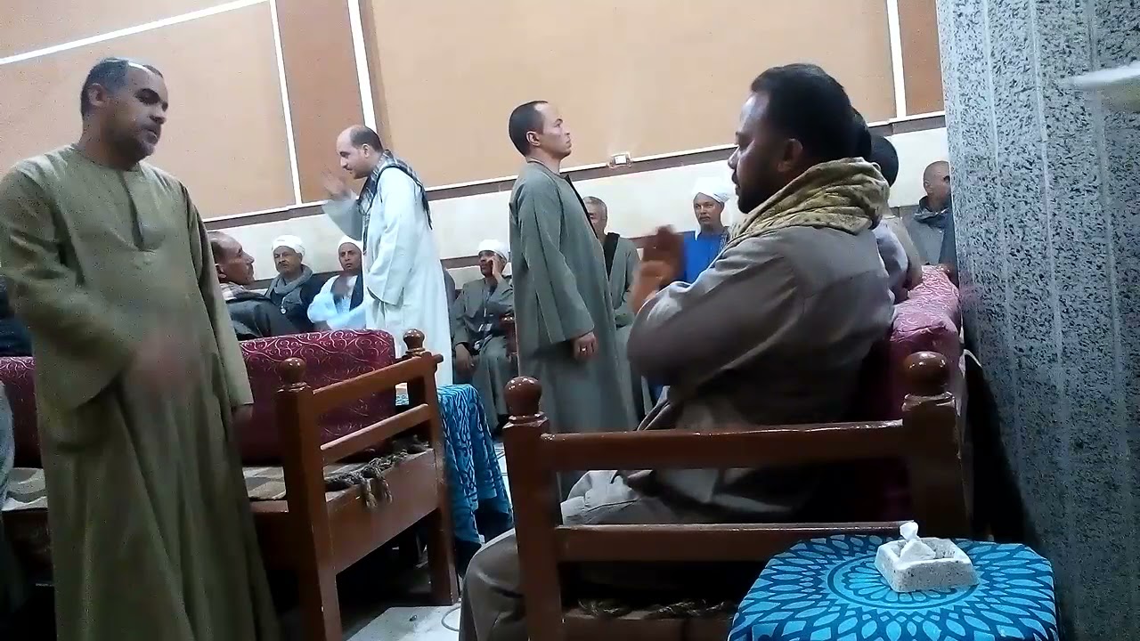 الشيخ محمد خلاف عزاء الحاج عبد الظاهر شركس بديوان عائلة الشراكسة ببرديس