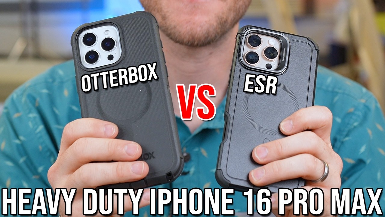 ESR Tough против Otterbox Defender Pro iPhone 16 Pro Max