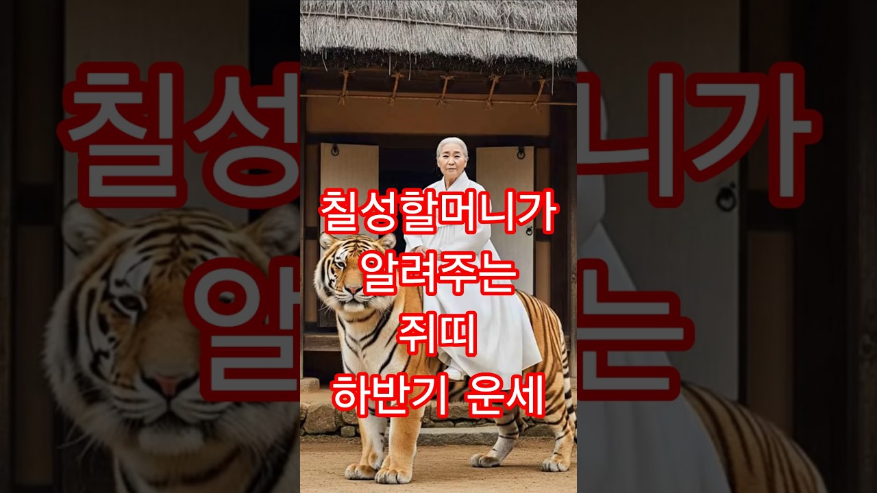 칠성할머니가 알려주는 쥐띠 하반기 운세 #쥐띠 #쥐띠운세 #칠성할머니 #운세 #사주 #띠별운세
