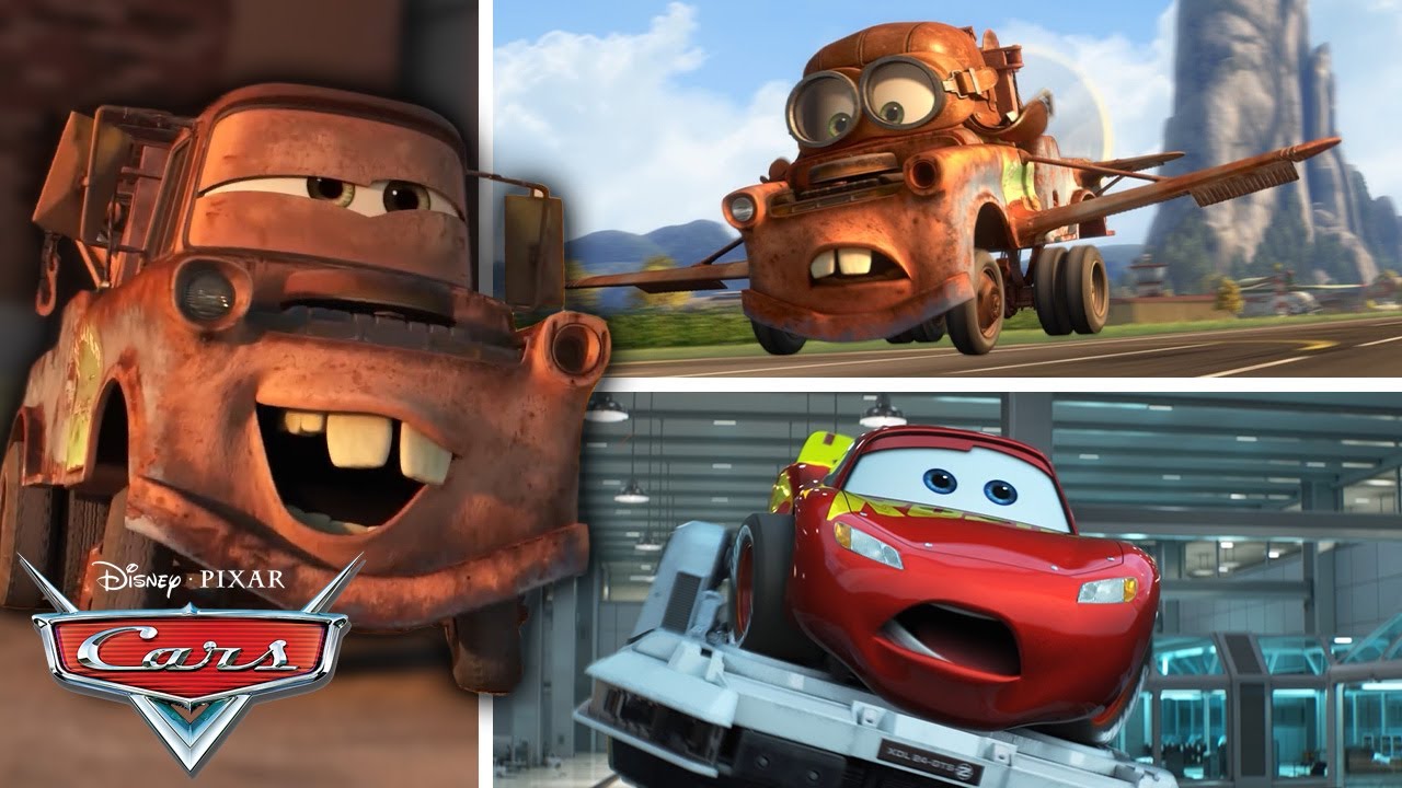 Lightning McQueen and Mater's Funniest Moments | Pixar Cars | @disneyjr