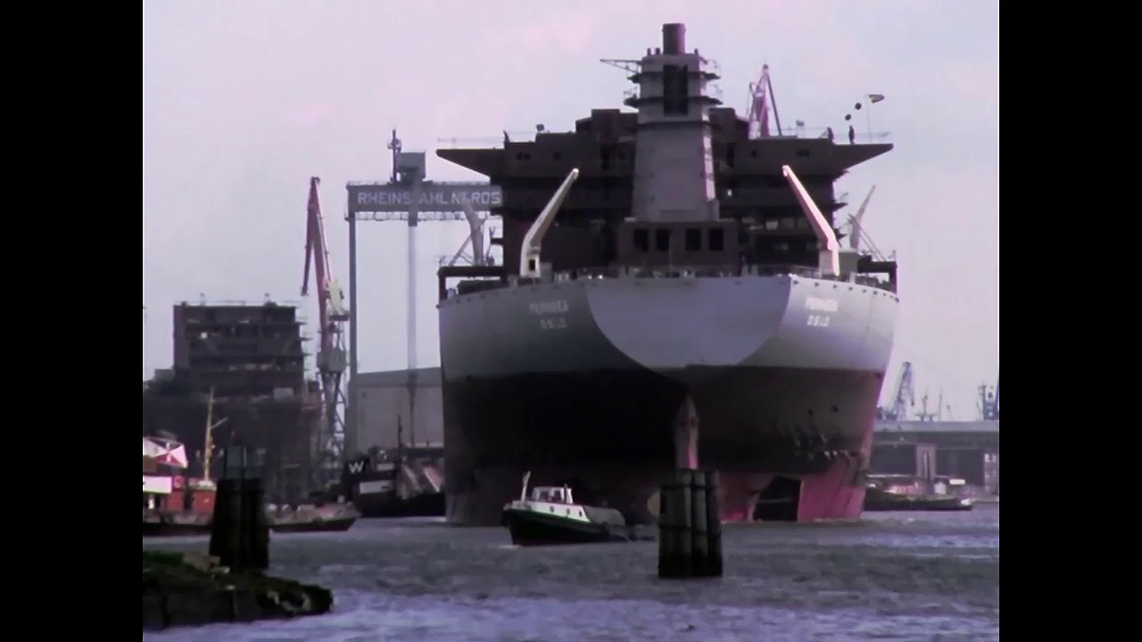 Launching of bulk carrier FERNSEA 1975