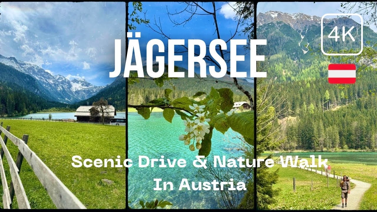[4K] 🇦🇹Scenic Drive from Altenmarkt to Jägersee + Peaceful Nature Walk | Hidden Gem in Austrian Alps