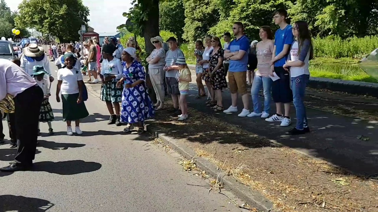 Z.C.C brass band at Long Eaton carnival Uk