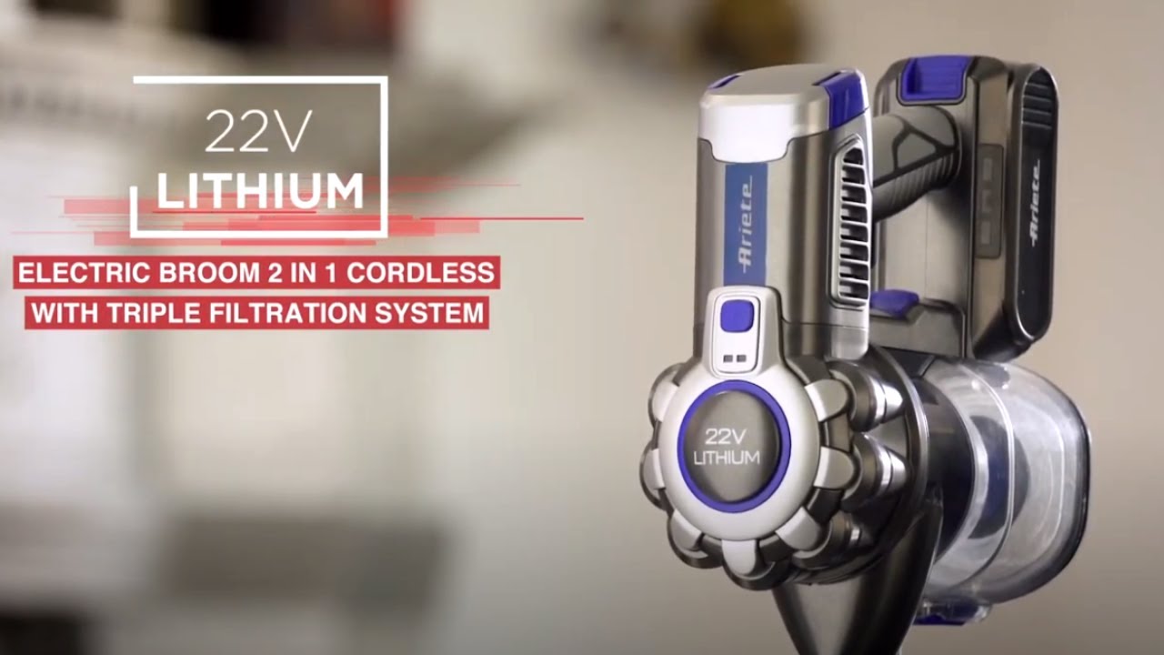 22V Lithium - Cordless electric broom - Ariete 2722