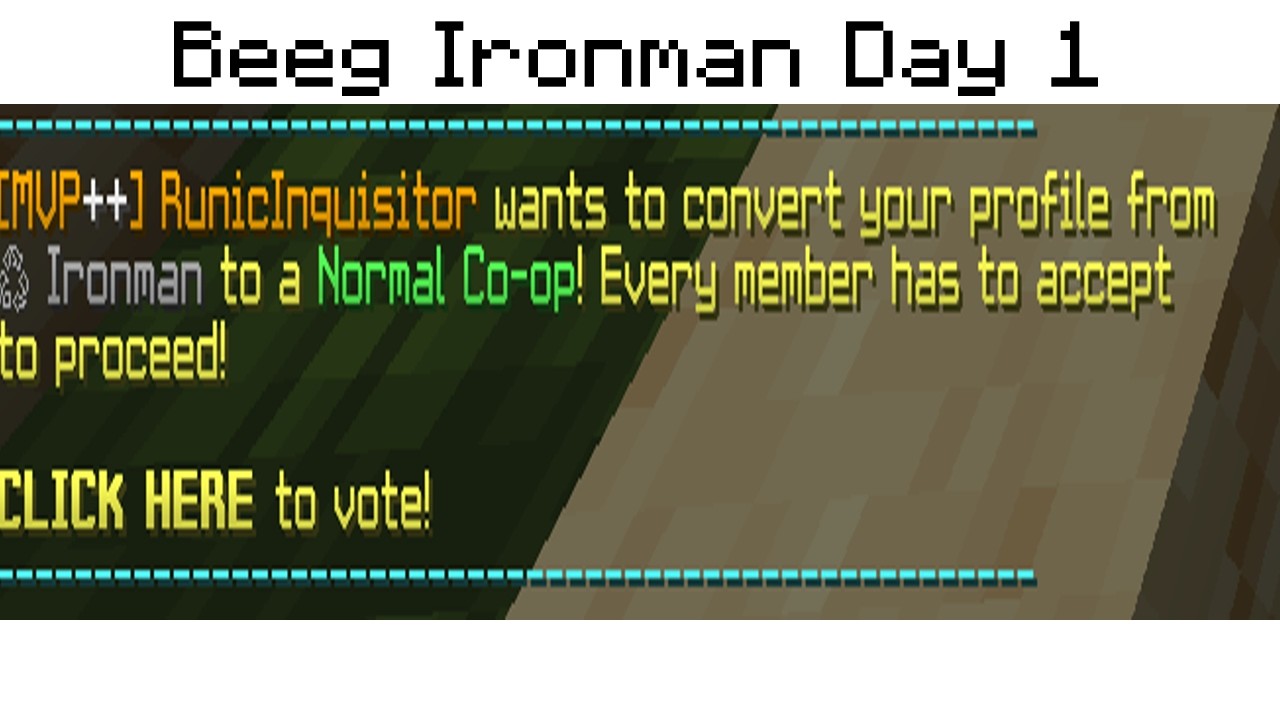 THE OPTIMAL Way to start an IRONMAN COOP with your FRIENDS I Hypixel Skyblock