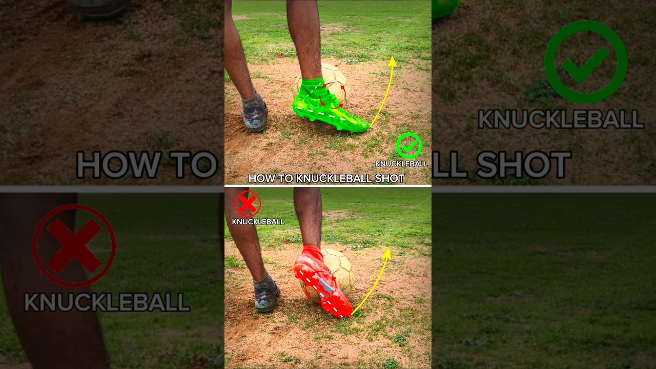 EASY TUTORIAL IN KNUCKLEBALL TRICK#skills#football#soccer#shorts