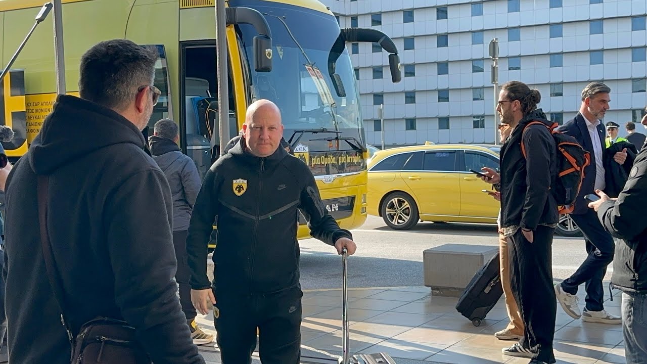 Η αναχώρηση της ΑΕΚ για Τσέλιε