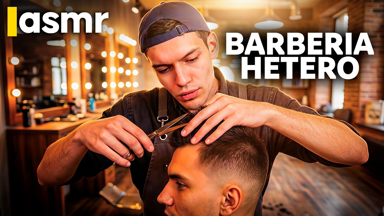 ASMR Español Roleplay Barbería Hetero 💈 Corte de Pelo y Barba Súper Relajante para Dormir