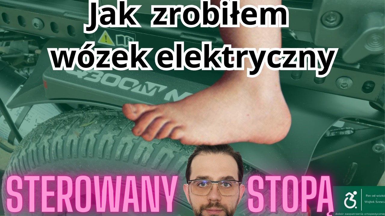 Sterowanie wózkiem elektrycznym stopą – test joysticka nożnego w Sunrise Medical Q300 M