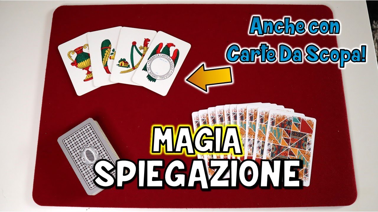 TRUCCO DI MAGIA CON SPIEGAZIONE | IL GIOCO DELLE 10 CARTE | Anche con carte da scopa napoletane ecc.