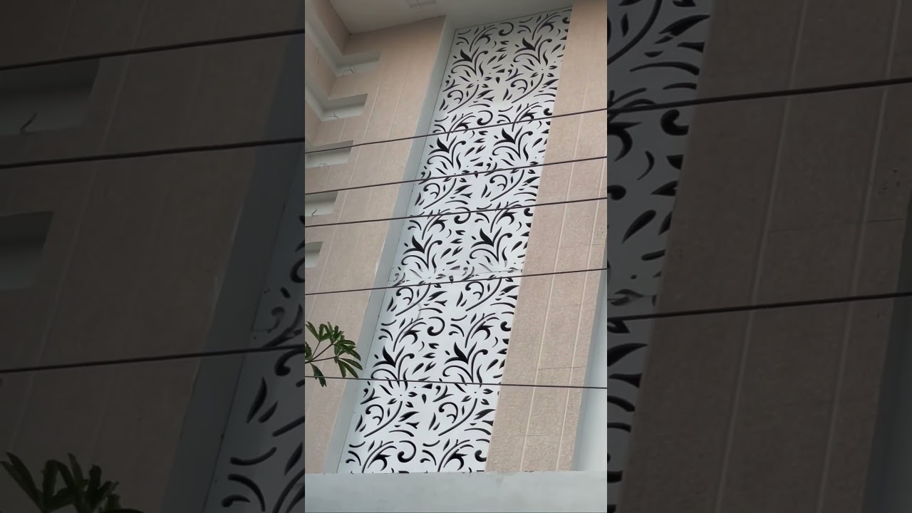 CNC jali for exterior #shortvideo #interiordesign #trending #shorts #raiseinteriors #elevation #love