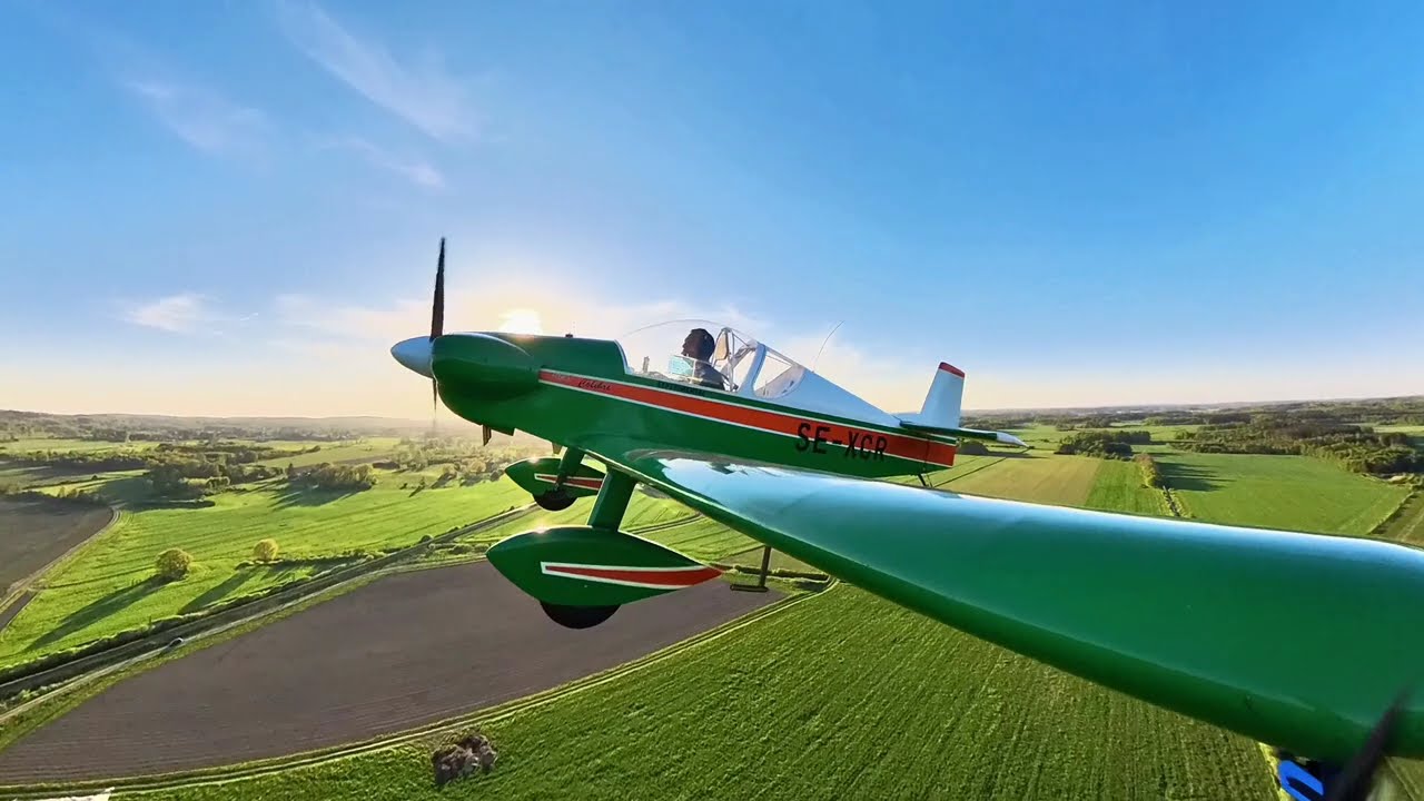 Brügger Colibri MB-2 - Evening flight around Hässleholm, combating boredom