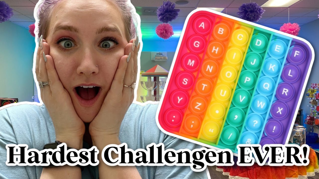 A-Z Fidget Shopping Challenge! | Hardest Challenge EVER! 😳 😱