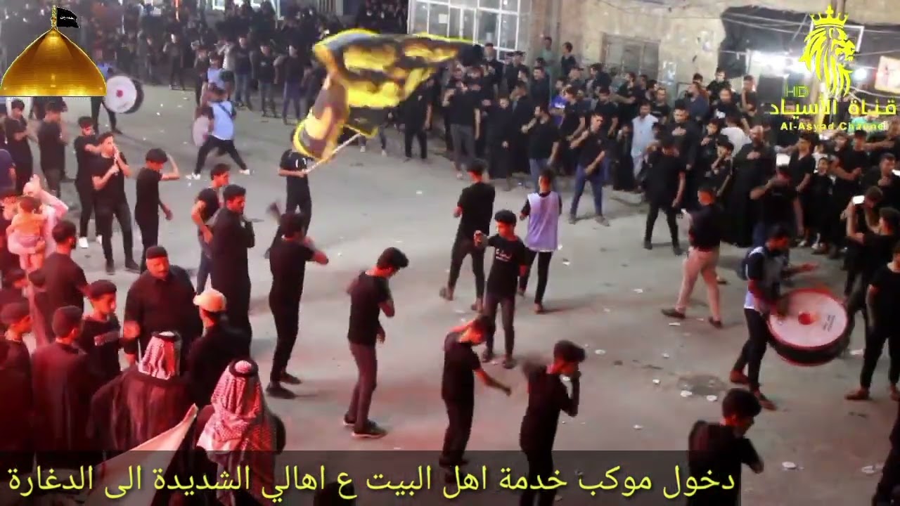 دخول موكب خدمة اهل البيت ع #اهالي_الشديدة الى مدينة الدغاره في اليلة السابع من محرم الحرام 1444ه‍