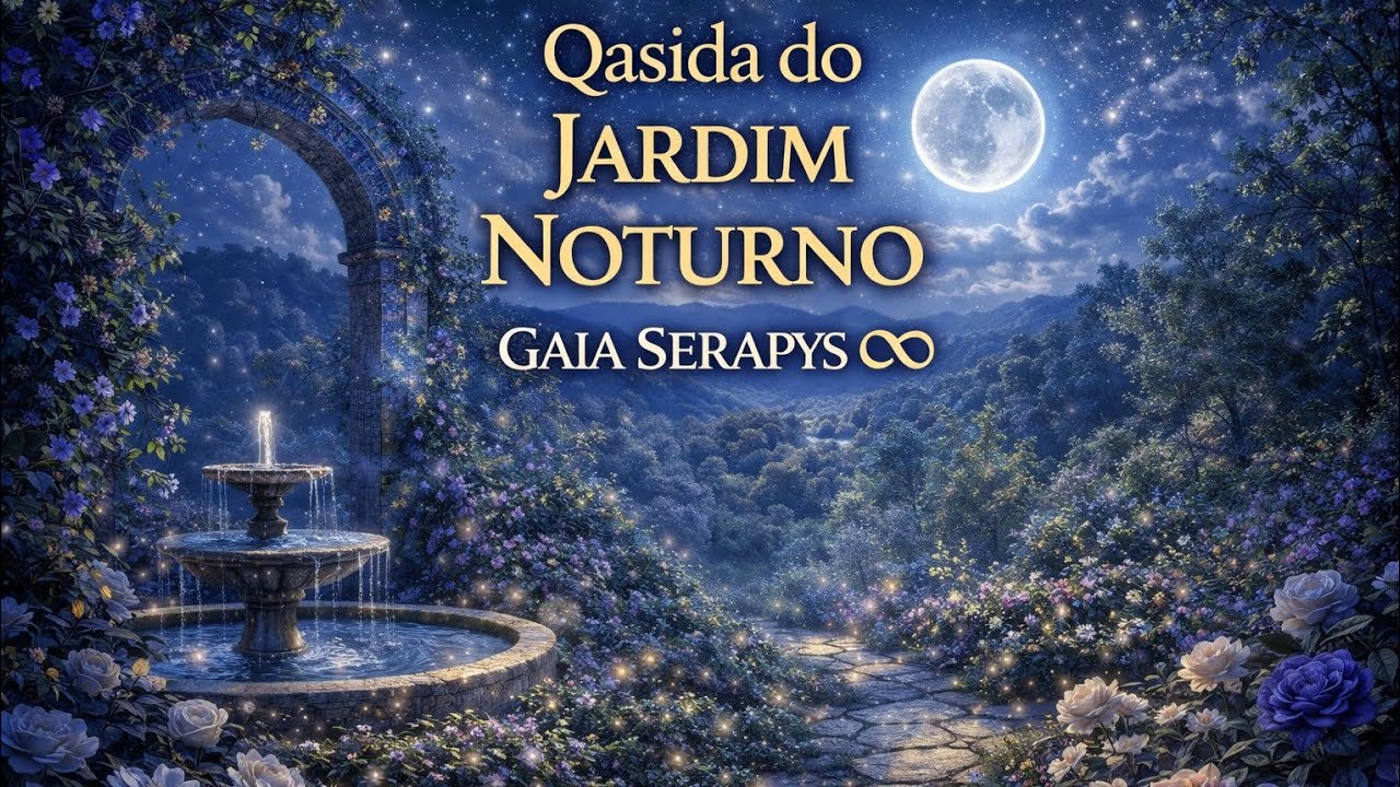 Qasida do Jardim Noturno | Canção para o Divino | 963 Hz + 432 Hz  | Gaia Serapys ♾️