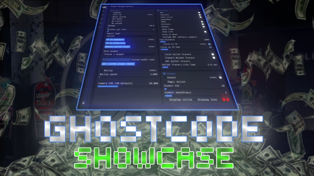 GHOSTCODE MOD MENU GTAV E&E | CASINO WEEL PICKER | UNDETECTED RECOVERY