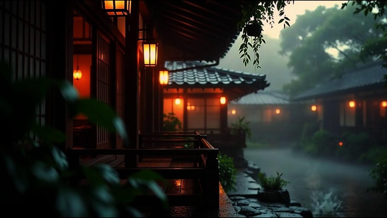 LIVE 24/7 Suara Hujan Rumah Jepang • Relaxing Rain Sounds Study & Focus   🔴 LIVE ASMR Rain in Japan