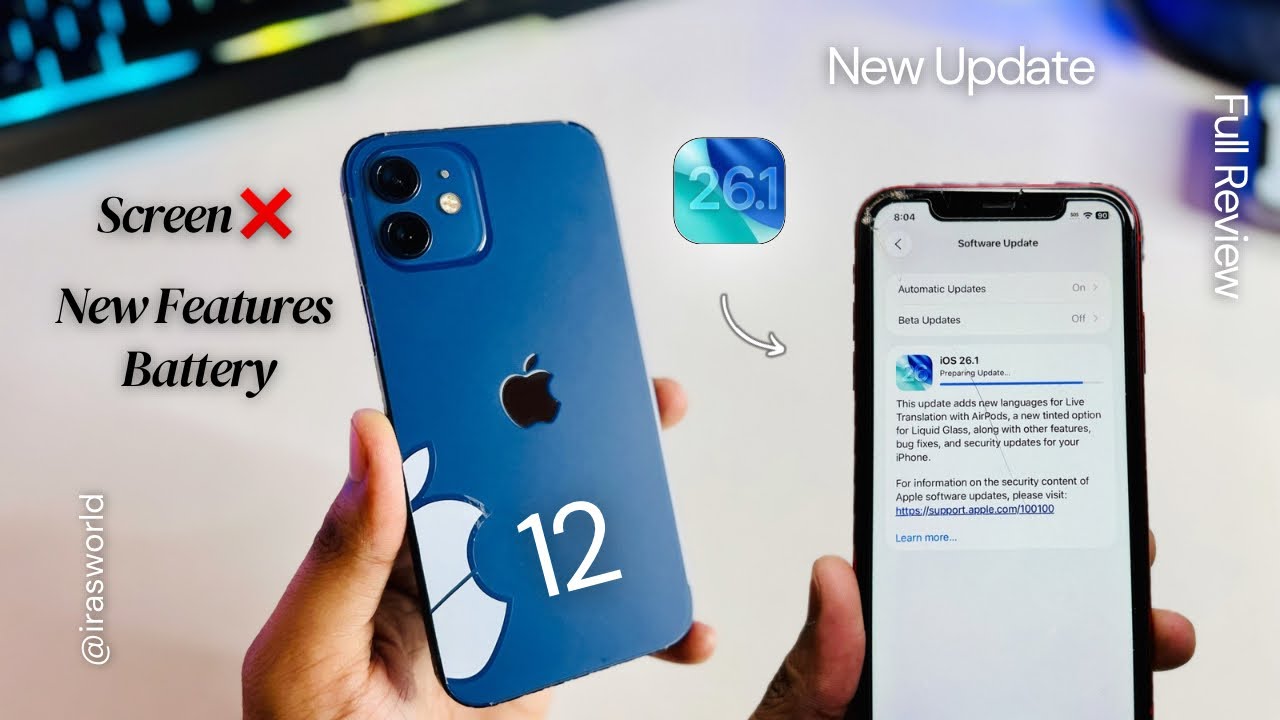 iOS 26.1 on iPhone 12 &mdash; NEW Features, Battery Test, Performance & Should You Update?
