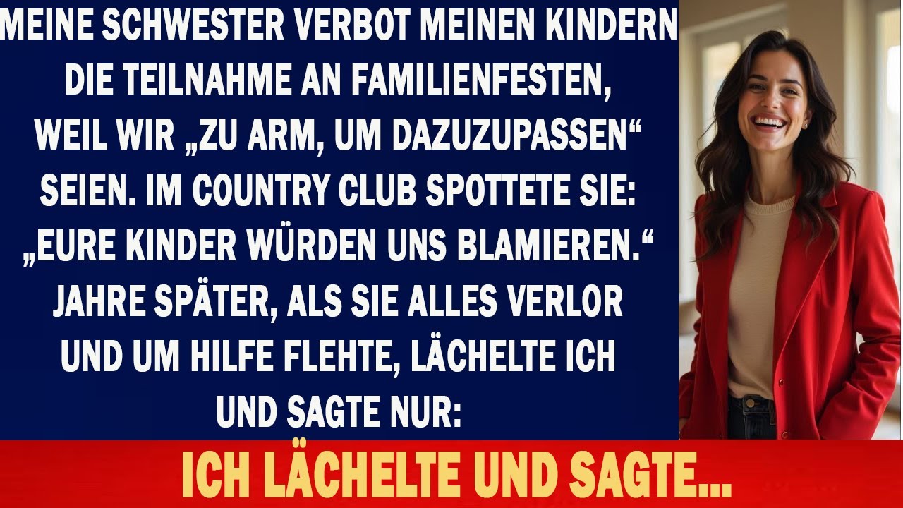 SCHWESTER VERBOT MEINEN KINDERN FAMILIENFESTE ALS 