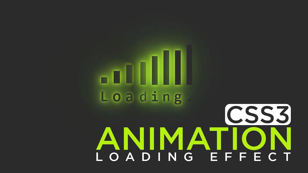 CSS ANIMATION EFFECT | LOADING ANIMATION EFFECT USING CSS3 | Web Design Tutorials