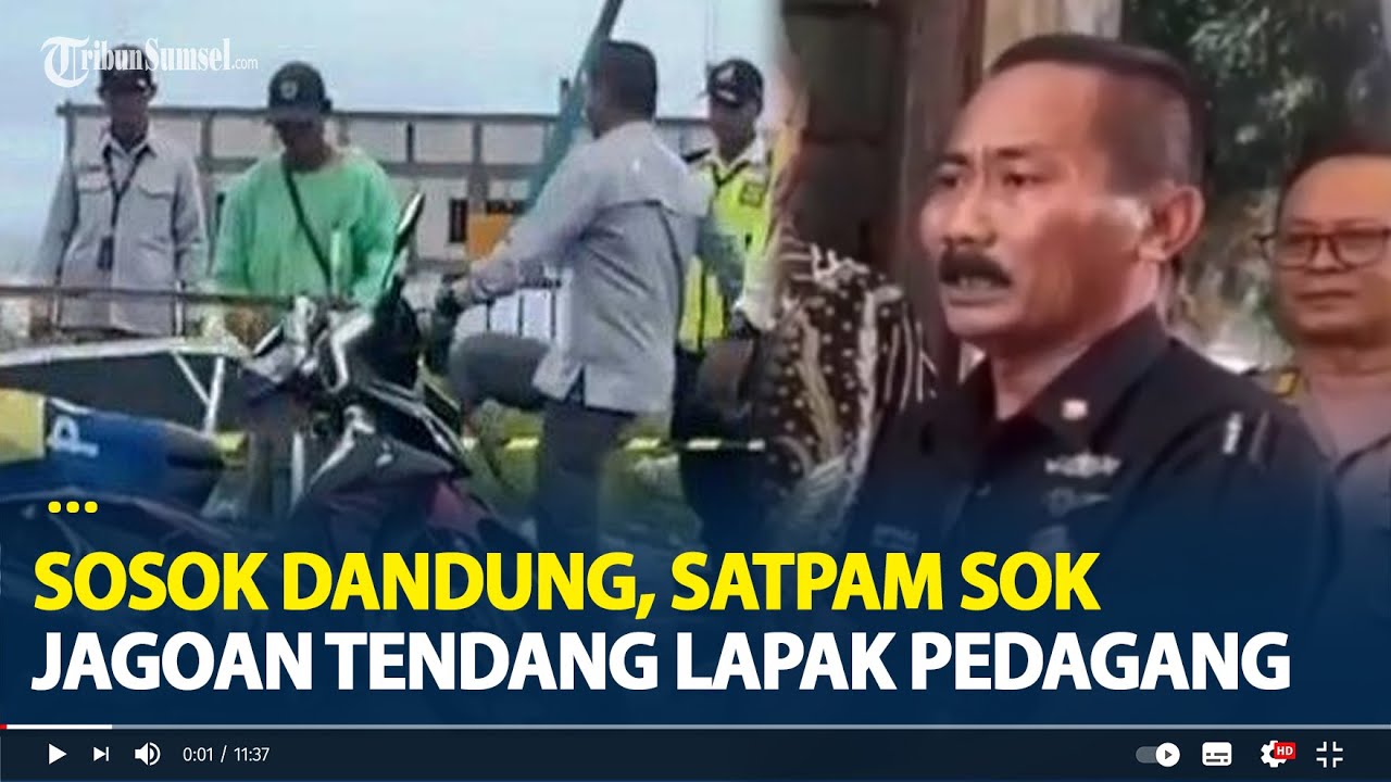 Sosok Dandung, Satpam Sok Jagoan Tendang Lapak Pedagang, Kini Minta Maaf