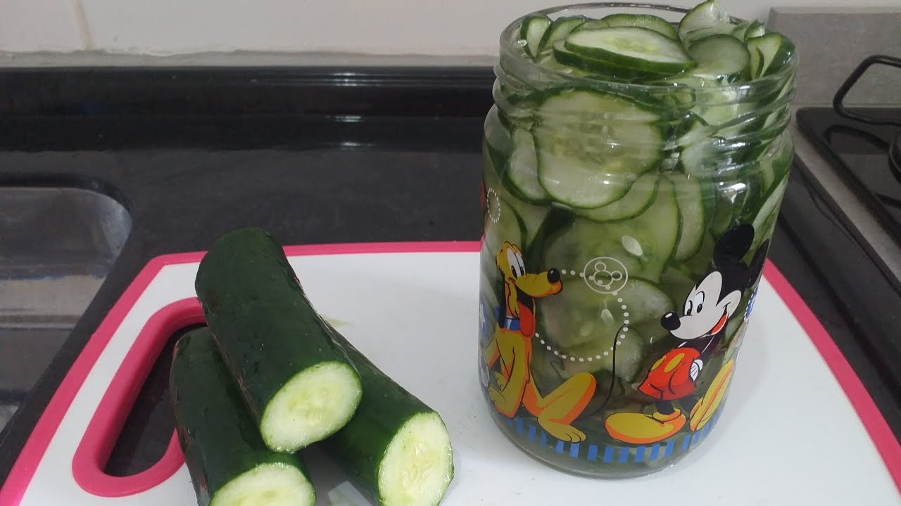 Pepino japonês em conserva.