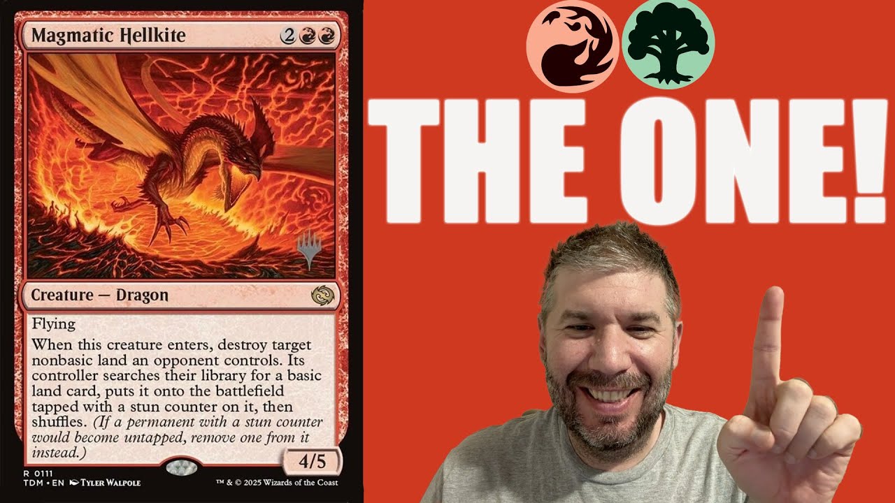 MTG CHALLENGE! Can you build a deck from a single card?! Yes! Magmatic Hellkite is our card! Meria