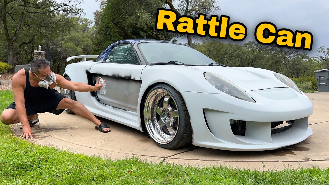 Окраска распылением моего CRAZY MR2 Widebody Kit | Превращаем мой MR2 в суперкар. Часть 8