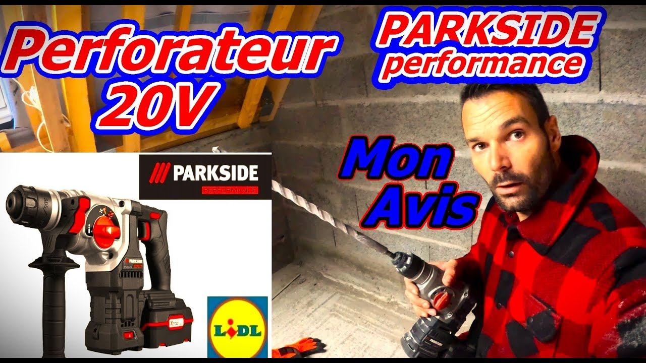 Test perforateur PARKSIDE performance 20v