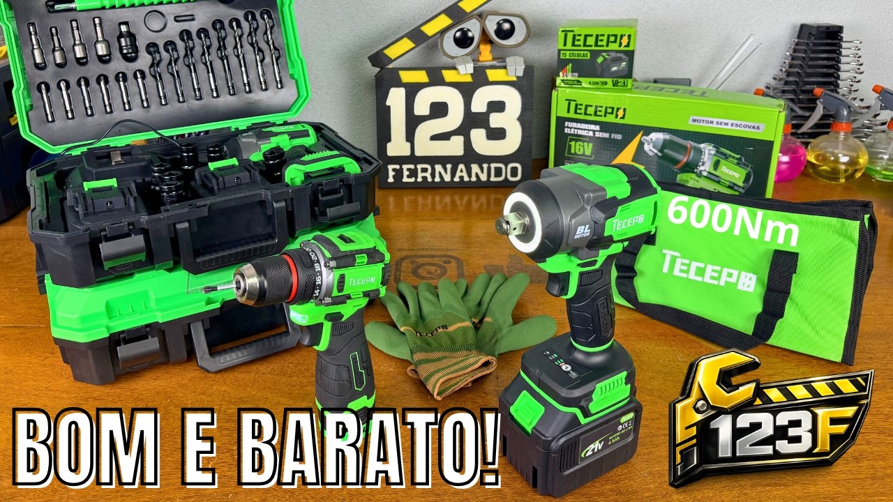 3 LAN&Ccedil;AMENTOS TECEPO! SER&Aacute; QUE FICOU COMO PEDIMOS? CHAVE DE IMPACTO 600NM, PARAFUSADEIRA 45Nm e MAIS
