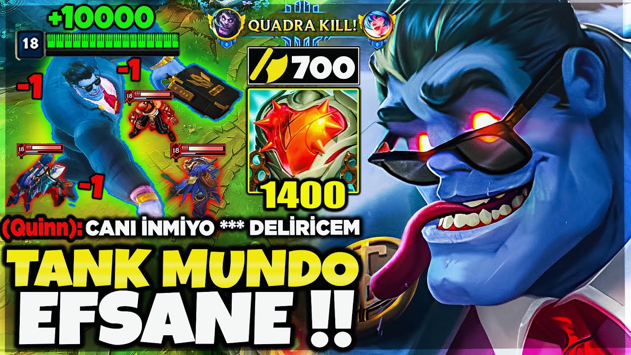 MUNDO VIDEO OF THE CENTURY!! IMMORTAL 10K HP 700 AD!! DR MUNDO FOREST!!