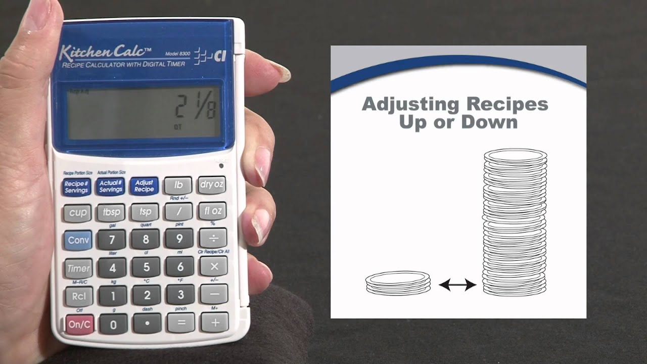 Kitchen Calc Pro Scaling Recipes How To