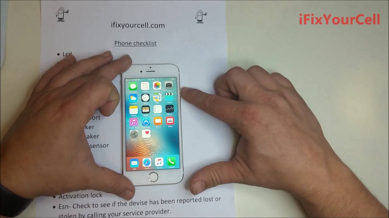 Checklist for buying used iphones and other phones