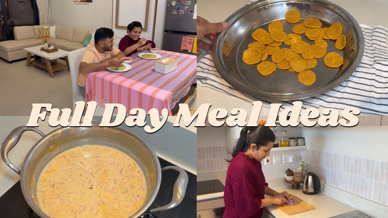 Full Day Indian Meal Ideas|Breakfast, Lunch, Dinner & Dessert|Step-by-Step Cooking ​@waatsonmyplate 