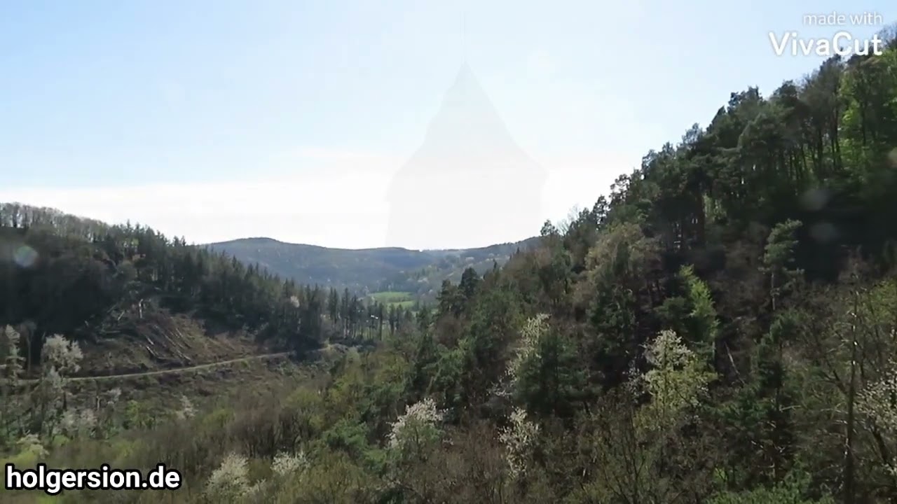 Schroffe Felsen und Panoramablick &ndash; BuntsandsteinRoute Doppelacht Nideggen (Kreise D&uuml;ren)