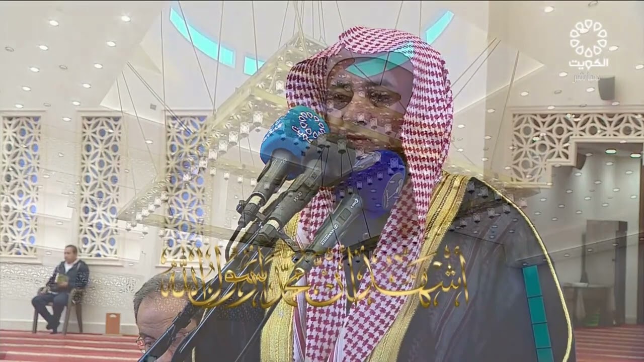 الأذان الأول لشعائر صلاة الجمعة بدولة الكويت الشيخ ياسر سرحان الديب