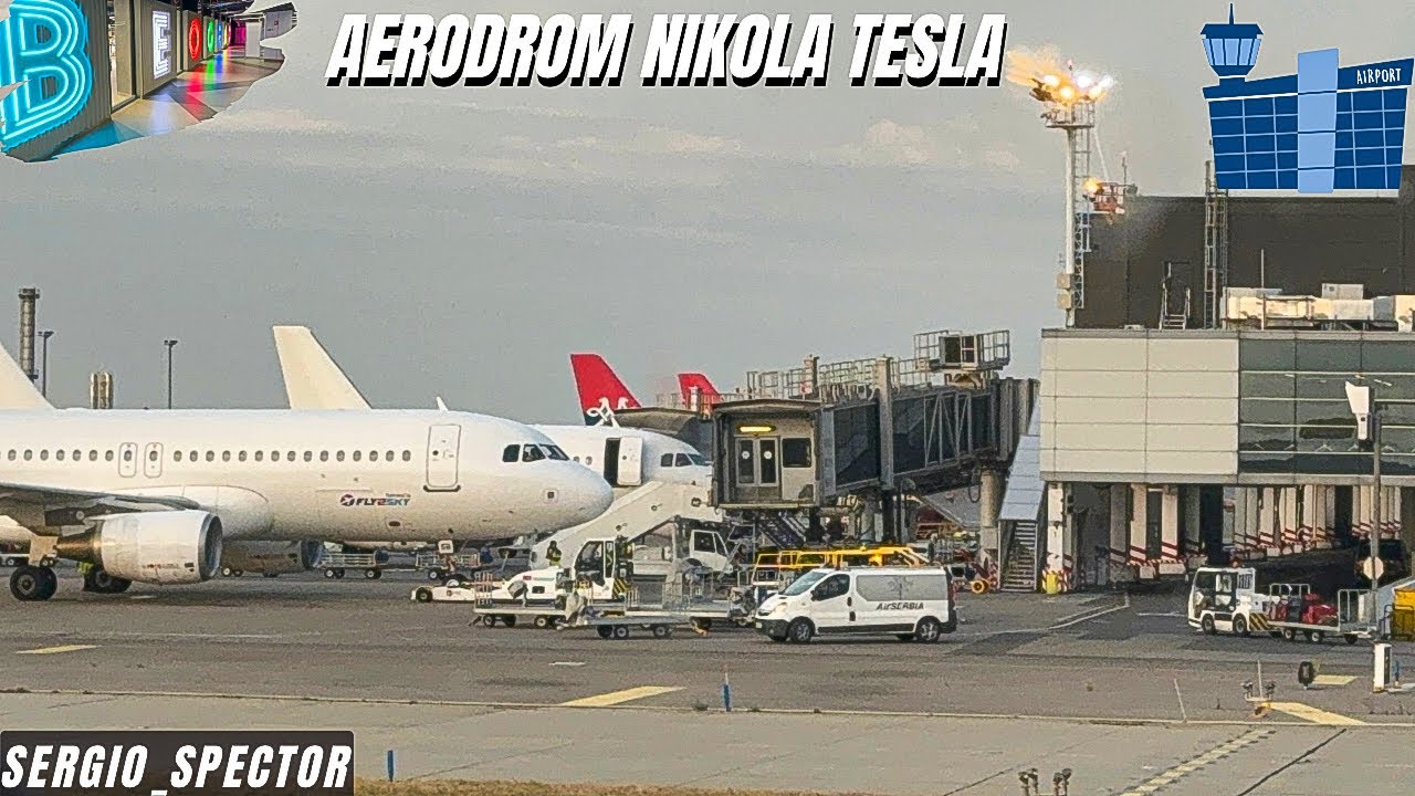 Aerodrom Nikola Tesla - Poletanje sa piste, Air Montenegro, Beograd - Tivat #beograd