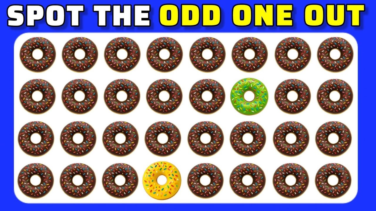 🍰 Spot the Odd One &ndash; Brain Workout Challenge | Can You Find It?