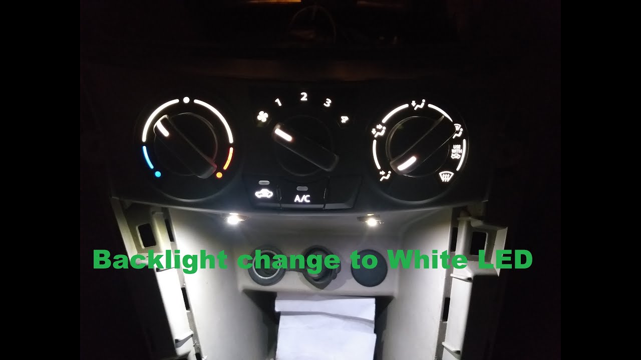 Swift Dzire AC Panel white Backlight Change/Modify