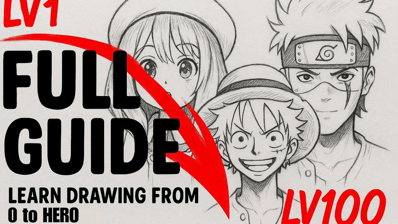 Learn to Draw anime 0 - HERO | Pro Drawing tips | Basic to Advance Drawing | @Drawing_with_surojit