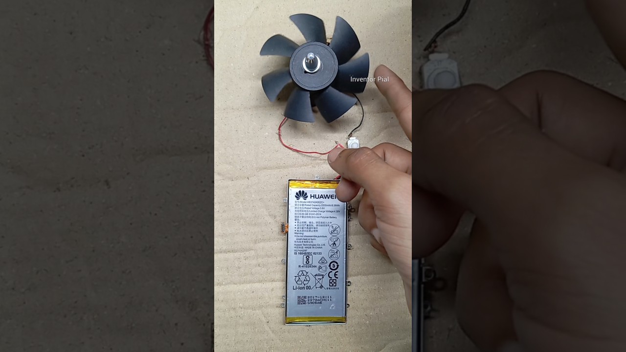 How I Running a System Using a Battery Instead of Dc Motor #project #science #diy