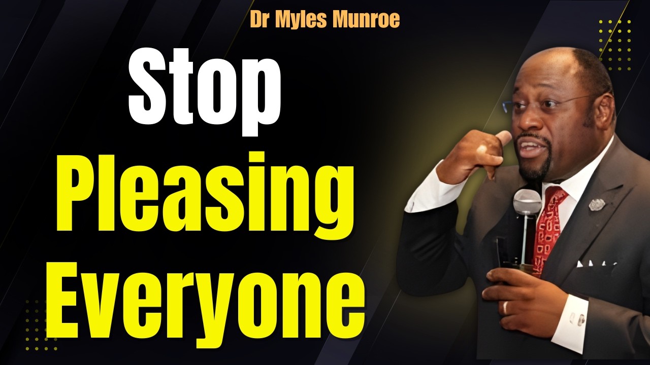 Dr Myles Munroe DL Reveals The Danger Of Being TOO NICE – Why Saying NO Can Save Your Purpose
