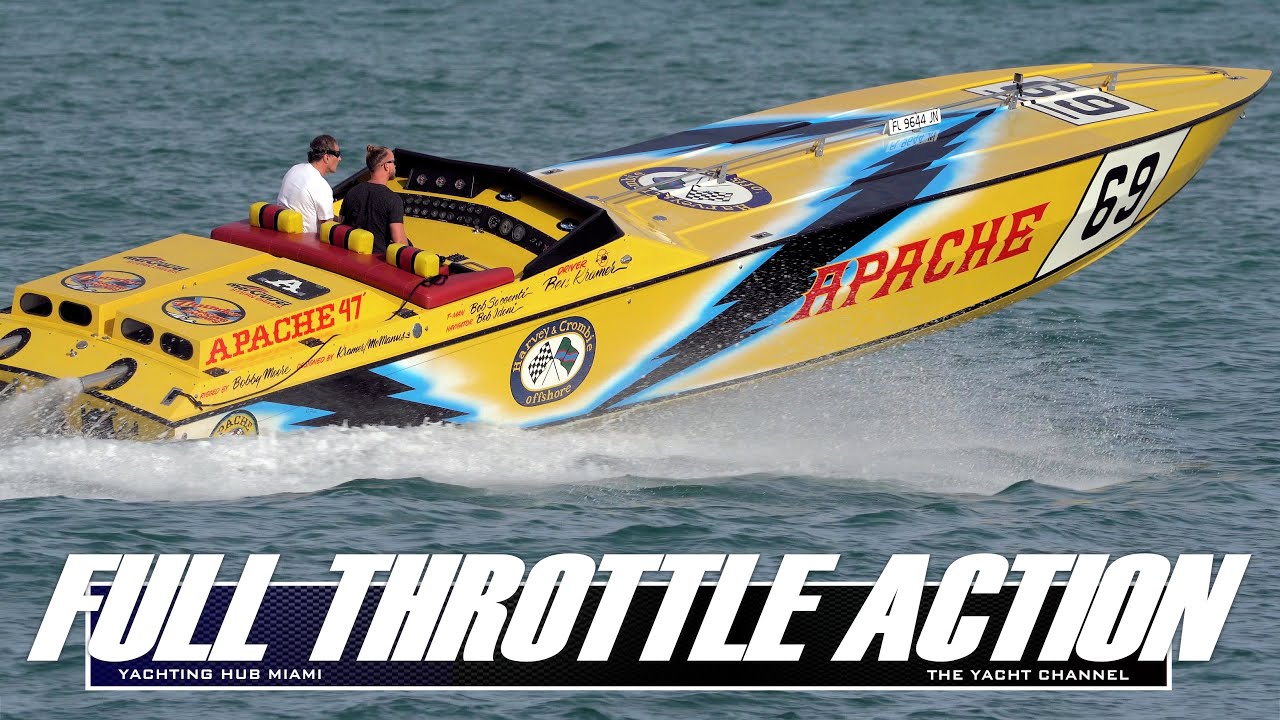 EXCLUSIVE RAW IN AND OUT 47 APACHE POWERBOAT | HAULOVER INLET | INCREDIBLE FULL THROTTLE ACTION