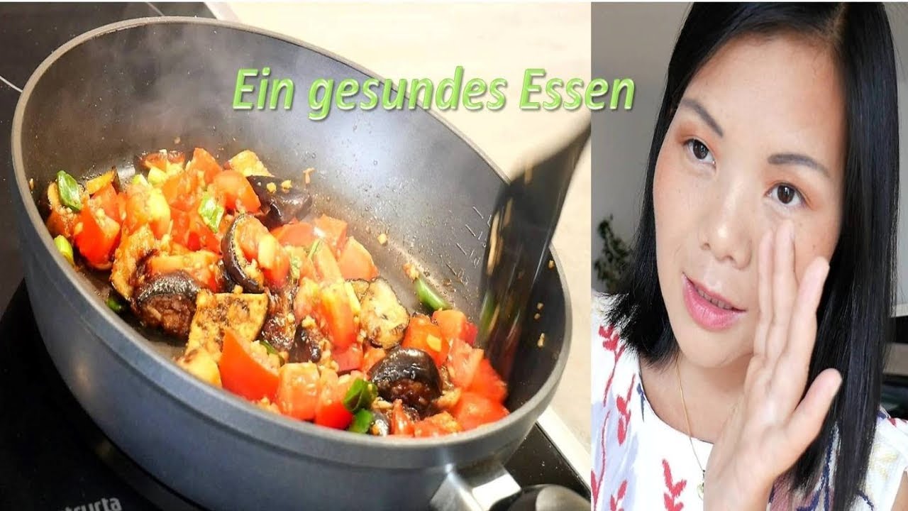 Rezept: Gebratene Aubergine und Tomate, chinesische Art