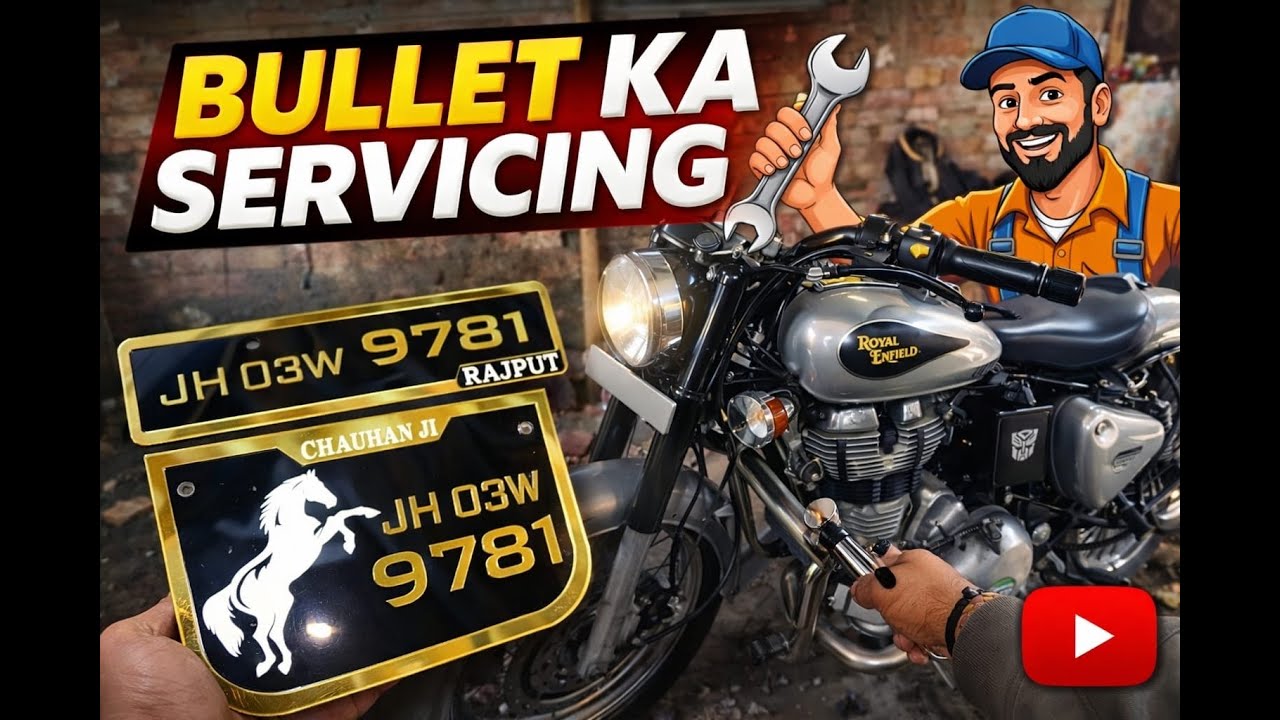 FULL SERVICE KARWA DIYE BULLER KA || NEW NUMBER PLATE KE SATH 😍🫠